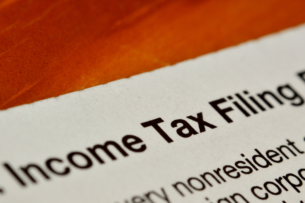 Income tax filing form